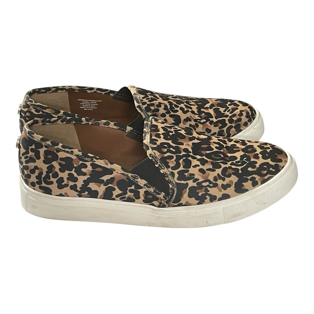 Steve Madden Womens Leopard Print Sneakers Loafers Size 8.5